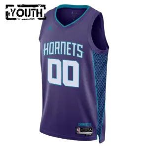 Maillot Enfant Charlotte Hornets Personnalisé Statement Edition Violet Swingman