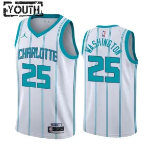 Maillot Enfant Charlotte Hornets PJ Washington 25 Association Edition Blanc Swingman Maillot Enfant Charlotte Hornets PJ Washington 25 Association Edition Blanc Swingman
