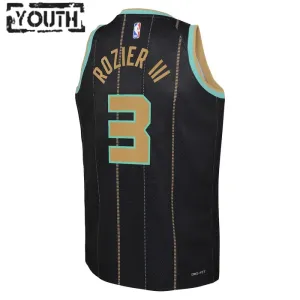 Maillot Enfant Charlotte Hornets Terry Rozier III 3 City Edition 2022-23 Noir Swingman