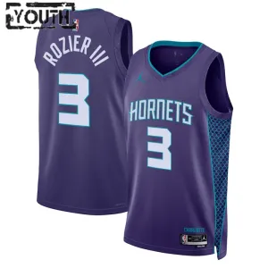 Maillot Enfant Charlotte Hornets Terry Rozier III 3 Statement Edition Violet Swingman