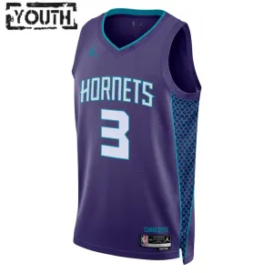 Maillot Enfant Charlotte Hornets Terry Rozier III 3 Statement Edition Violet Swingman