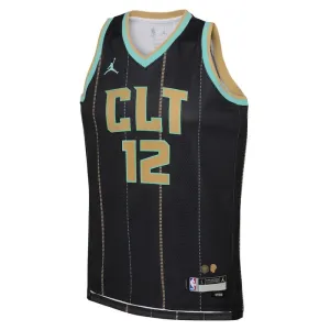 Maillot Homme Charlotte Hornets Kelly Oubre JR 12 City Edition 2022-23 Noir Swingman
