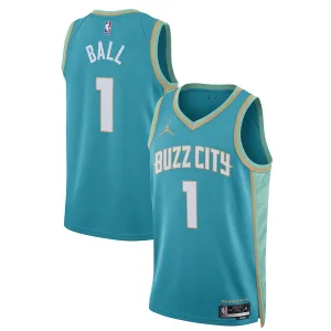 Maillot Homme Charlotte Hornets LaMelo Ball City Edition 2023-24 Teal Swingman