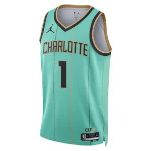 Maillot Homme Charlotte Hornets Lamelo Ball City Edition 2024-25 Teal Swingman