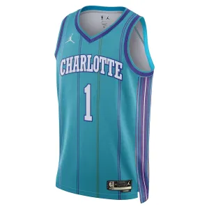 Maillot Homme Charlotte Hornets LaMelo Ball Classic Edition 2023-24 Teal Swingman