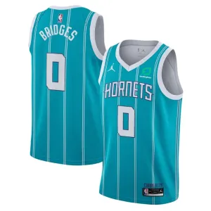 Maillot Homme Charlotte Hornets Miles Bridges 0 Icon Edition Teal Swingman