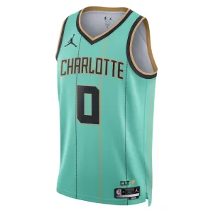 Maillot Homme Charlotte Hornets Miles Bridges City Edition 2024-25 Teal Swingman