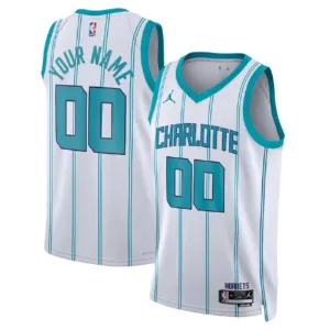 Maillot Homme Charlotte Hornets Personnalisé Association Edition Blanc Swingman