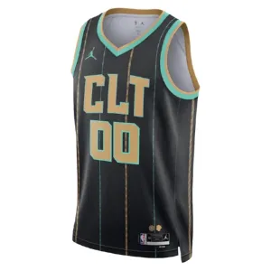 Maillot Homme Charlotte Hornets Personnalisé City Edition 2022-23 Noir Swingman