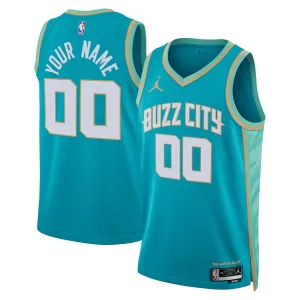 Maillot Homme Charlotte Hornets Personnalisé City Edition 2023-24 Teal Swingman