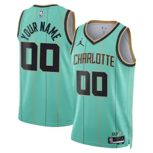 Maillot Homme Charlotte Hornets Personnalisé City Edition 2024-25 Teal Swingman