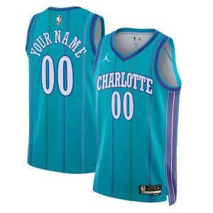 Maillot Homme Charlotte Hornets Personnalisé Classic Edition 2023-24 Teal Swingman