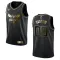 Maillot Homme Charlotte Hornets Personnalisé Golden Edition Noir Swingman