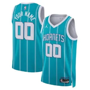 Maillot Homme Charlotte Hornets Personnalisé Icon Edition Teal Swingman