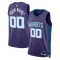 Maillot Homme Charlotte Hornets Personnalisé Statement Edition Violet Swingman