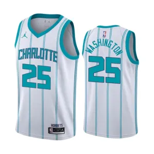 Maillot Homme Charlotte Hornets PJ Washington 25 Association Edition Blanc Swingman Maillot Homme Charlotte Hornets PJ Washington 25 Association Edition Blanc Swingman
