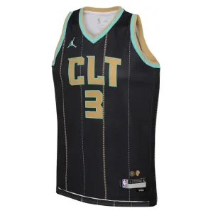 Maillot Homme Charlotte Hornets Terry Rozier III 3 City Edition 2022-23 Noir Swingman