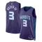 Maillot Homme Charlotte Hornets Terry Rozier III 3 Statement Edition Violet Swingman