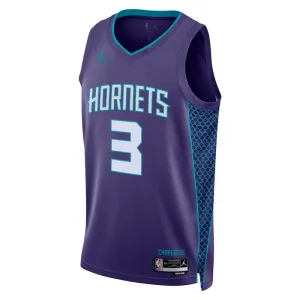 Maillot Homme Charlotte Hornets Terry Rozier III 3 Statement Edition Violet Swingman