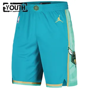 Short Enfant Charlotte Hornets City Edition 2023-24 Teal Swingman