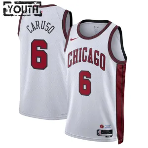Maillot Enfant Chicago Bulls Alex Caruso 6 City Edition 2022-23 Blanc Swingman