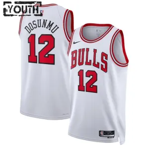 Maillot Enfant Chicago Bulls Ayo Dosunmu 12 Association Edition Blanc Swingman
