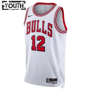 Maillot Enfant Chicago Bulls Ayo Dosunmu 12 Association Edition Blanc Swingman