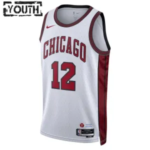 Maillot Enfant Chicago Bulls Ayo Dosunmu 12 City Edition 2022-23 Blanc Swingman