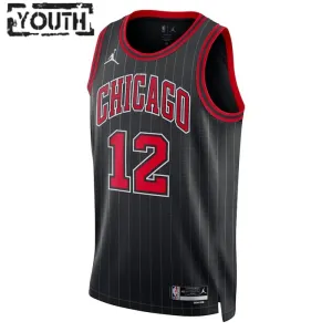 Maillot Enfant Chicago Bulls Ayo Dosunmu 12 Statement Edition Noir Swingman