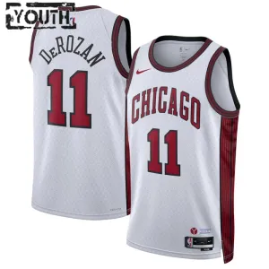 Maillot Enfant Chicago Bulls Demar Derozan 11 City Edition 2022-23 Blanc Swingman