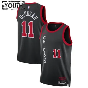 Maillot Enfant Chicago Bulls DeMar DeRozan 11 City Edition 2023-24 Noir Swingman