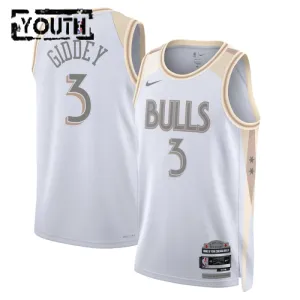 Maillot Enfant Chicago Bulls Josh Giddey City Edition 2024-25 Blanc Swingman