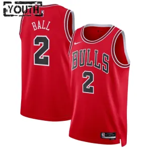 Maillot Enfant Chicago Bulls Lonzo Ball 2 Icon Edition Rouge Swingman