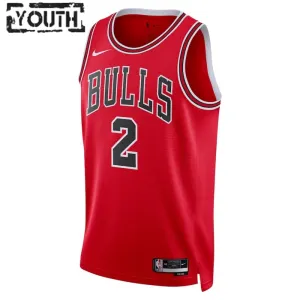 Maillot Enfant Chicago Bulls Lonzo Ball 2 Icon Edition Rouge Swingman