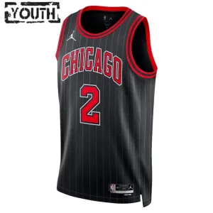 Maillot Enfant Chicago Bulls Lonzo Ball 2 Statement Edition Noir Swingman
