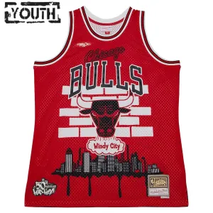 Maillot Enfant Chicago Bulls Mitchell Ness x Tats Cru Edition Hardwood Classics 2023-24 Rouge Swingman