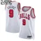 Maillot Enfant Chicago Bulls Nikola Vucevic 9 Association Edition Blanc Swingman