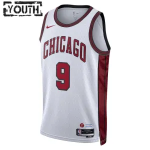 Maillot Enfant Chicago Bulls Nikola Vucevic 9 City Edition 2022-23 Blanc Swingman