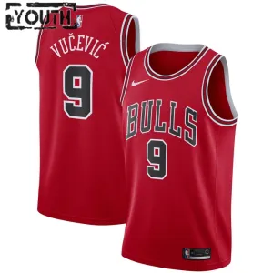 Maillot Enfant Chicago Bulls Nikola Vucevic 9 Icon Edition Rouge Swingman