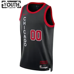 Maillot Enfant Chicago Bulls Personnalisé City Edition 2023-24 Noir Swingman