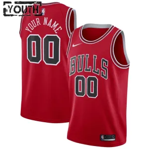 Maillot Enfant Chicago Bulls Personnalisé Icon Edition Rouge Swingman