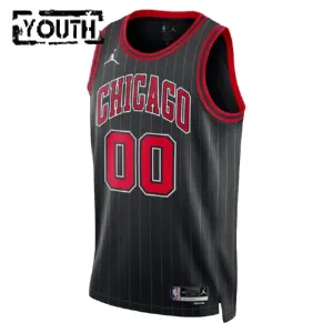 Maillot Enfant Chicago Bulls Personnalisé Statement Edition Noir Swingman