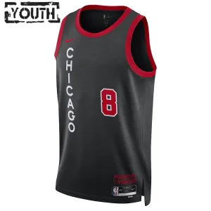 Maillot Enfant Chicago Bulls Zach LaVine City Edition 2023-24 Noir Swingman