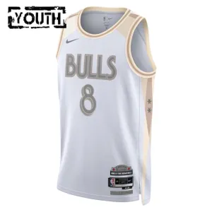 Maillot Enfant Chicago Bulls Zach Lavine City Edition 2024-25 Blanc Swingman