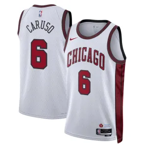 Maillot Homme Chicago Bulls Alex Caruso 6 City Edition 2022-23 Blanc Swingman