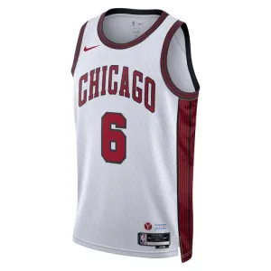 Maillot Homme Chicago Bulls Alex Caruso 6 City Edition 2022-23 Blanc Swingman