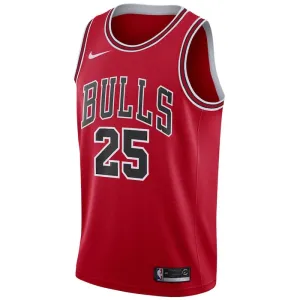 Maillot Homme Chicago Bulls Dalen Terry 25 Icon Edition Rouge Swingman