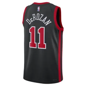 Maillot Homme Chicago Bulls DeMar DeRozan 11 City Edition 2023-24 Noir Swingman