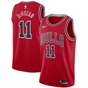 Maillot Homme Chicago Bulls Demar Derozan 11 Icon Edition Rouge Swingman