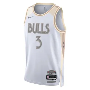 Maillot Homme Chicago Bulls Josh Giddey City Edition 2024-25 Blanc Swingman